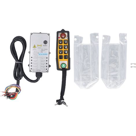 Télécommande de grue sans fil, 6 boutons directionnels, Kit de levage industriel étanche IP65, DC24V