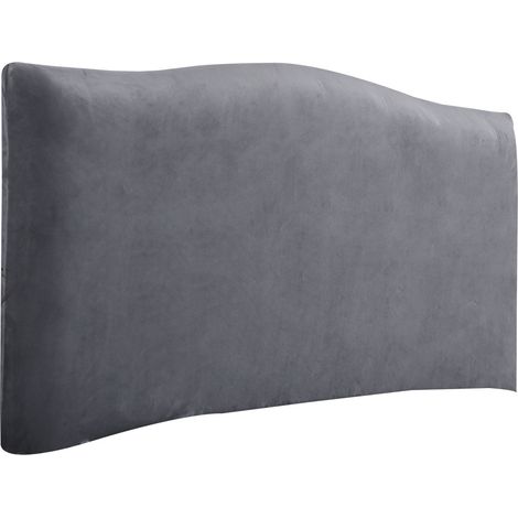 Sollbry Funda elástica para cabecero -150 cm-para cabecero 140-170 cm, color gris (1/5)
