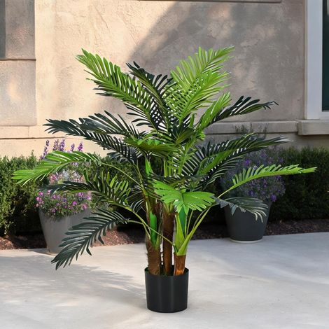 Palmier artificiel 100 cm avec 27 branches vert 16 x 16 x 100 cm (1/5)