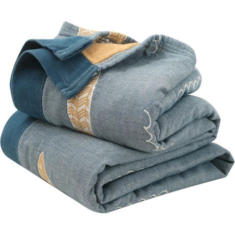100% cotton Boho ceiling daily ceiling double sided ceiling bed linen - grey 150x200cm (1/5)