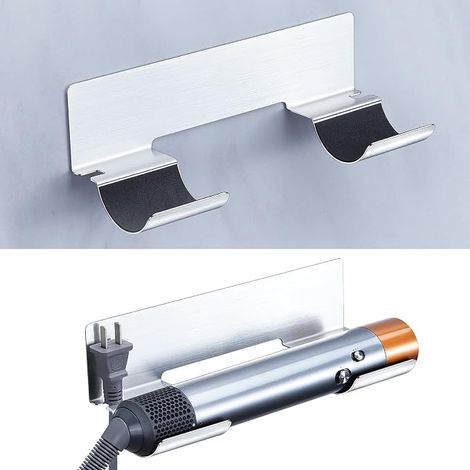 Wandhalterung für Haartrockner und Glätteisen (ohne Bohren), Wandhalterung für Glätteisen, Wandhalterung für Lockenstäbe, Glätteisen und Stylingzubehör, Edelstahl-Halterung für Glätteisen, Haartrockne (1/5)