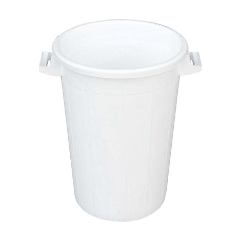 Bidone per Rifiuti Bianco 50 l Ø 44X45H