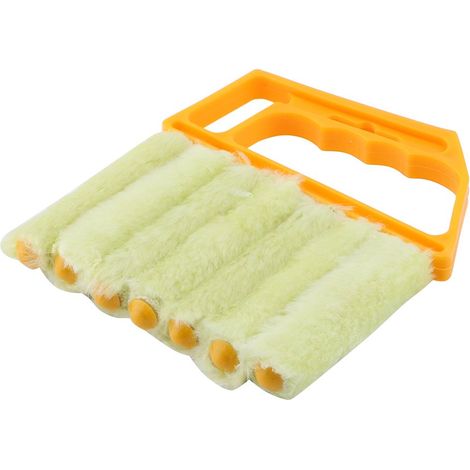 SJLERST Brosse pour store vénitien à lamelles - Lavable et facile d'utilisation pour Store Vénitien à Lamelles,des Climatiseurs Verticaux (1/5)