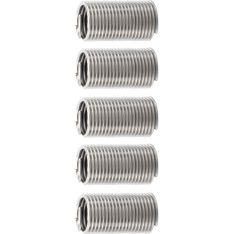 Kit de Réparation 5 Pièces Insert Fileté M24x3 en Acier Inoxydable, Manchon Protecteur pour Bobine