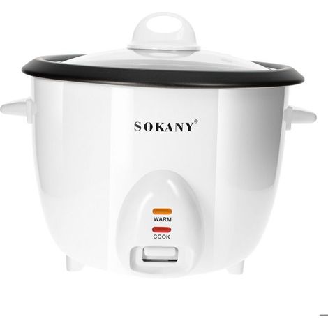 Cuiseur à Riz - SOKANY - 1.8L - Fonction Maintien au Chaud - Panier Vapeur - Blanc (1/5)