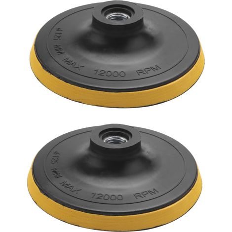 Adecuado para 2X Polierteller Stuetzteller Schleifteller Klettteller M14 Forte Poliermaschine Neu K1 Gewindedurchmesser: 125MM (1/4)
