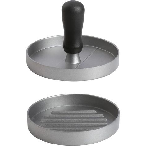 Prensa para hamburguesas de aluminio fundido para preparar deliciosas hamburguesas,albóndigas y barbacoas,diámetro 11,8 cm (1/2)