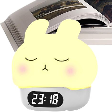 Réveil Lapin, Enfant Visprint Drôle Lapin Alarme Lumière (1/5)