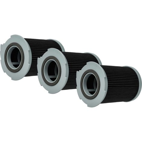 vhbw 3x Staubsaugerfilter kompatibel mit LG VC-7070 CP, VC-7070, VC-7050 NTB, VC-7050 NTS, VC-7050 HTS, VC-7050 NT Staubsauger - HEPA-Filter Grau