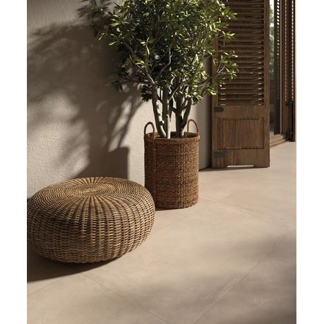 Carrelage Intérieur Effet Béton COCOON FAVENTIA 60x60 cm Beige Faventia (1/3)