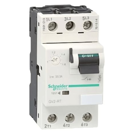TeSys GV2RT - disj. moteur - 0,4..0,63A - 3P 3d - déclencheur magnéto-thermique  - GV2RT04