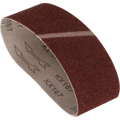 Bandes Abrasives 76mm x 457mm Papier Abrasif En Oxyde D'Aluminium (1/5)
