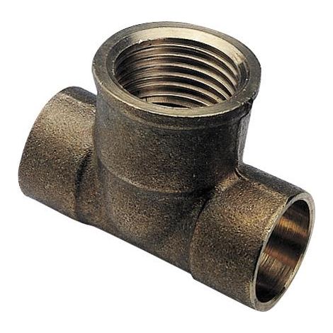 Té femelle au centre à souder cuivre 130GC F1 2" 14MM 4130-14-15 (1/2)