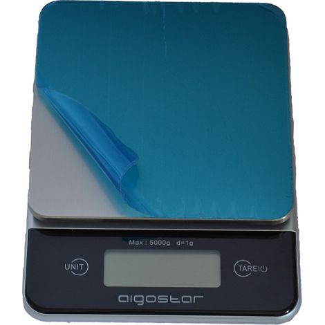 BILANCIA DA CUCINA DIGITALE LCD ACCIAIO  ALIMENTI TARA 1G-5KG ELETTRONICA (1/3)