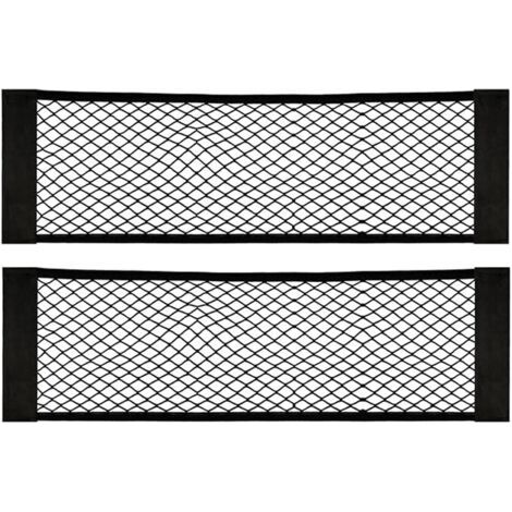 royaluxe-[2 Pack] Filet Coffre Voiture, Filet de Rangement de Coffre, en Nylon, Grande Taille 80 x 25 cm, Bouteilles, épicerie, Rangement Ajouter sur Les organisateurs pour Le Camion de Voiture