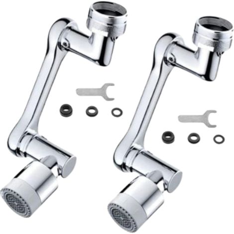 Aeratore universale per rubinetto girevole a 1080°, confezione da 2, prolunga girevole, ventola universale per rubinetti da cucina/bagno. (1/5)