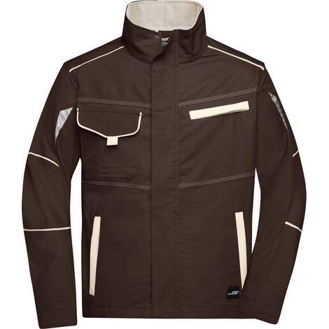 James & Nicholson Funktionelle Jacke JN849 Gr. XS brown/stone (1/4)