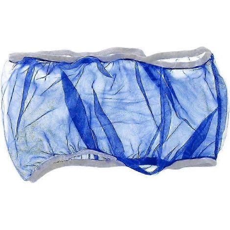 Housse de cage pour perroquet, jupe en filet respirante, décoration, récupérateur de graines, blanche-Blue