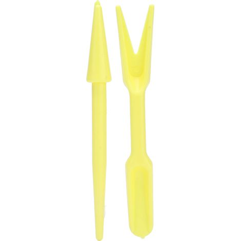 Lot de 20 petits semoirs robustes, pratiques, compacts et portables, faciles à utiliser, pour la plantation de légumes (jaune). (1/5)