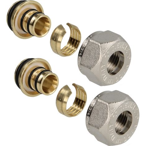Raccord de serrage en laiton 17 x 2,0 pour tuyau multicouche en aluminium