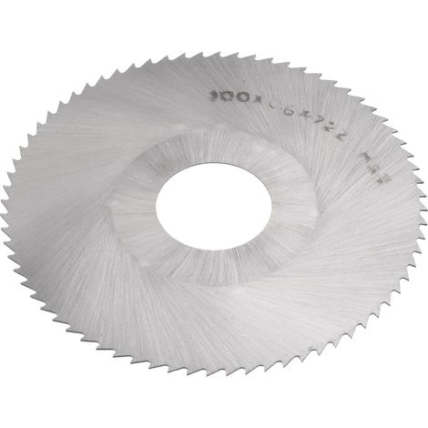 Circular Saw Blade 100mm (4") Diameter 0.6mm Thick 72 Tooth, 6542 High Speed Steel (HSS) Milling Cutter with 27mm Shaft for Wood PVC Aluminum Cutting (1/5)
