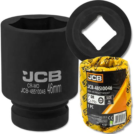 JCB Tiefschlag-Steckschlüssel 1" 46 mm 6-Kant Cr-Mo
