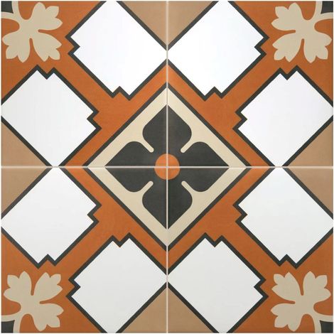 Carrelage Imitation Carreaux De Ciment 20x20 RIVOLI Turin (1m²) - Les Carreaux de Jean (1/2)