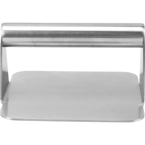 Presse à Burger en Acier Inoxydable avec Manche en Bois pour Grill et Cuisine (1/5)