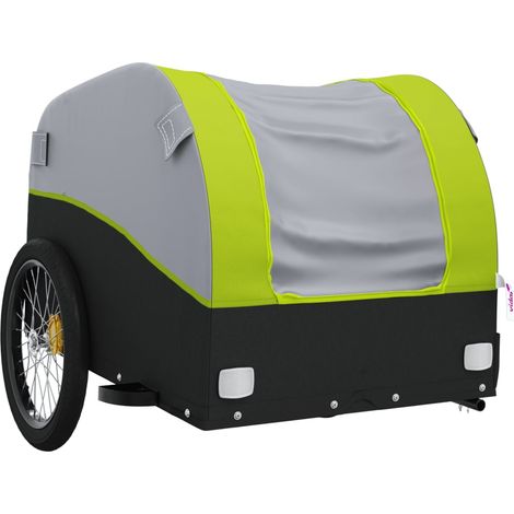 Remorque chariot transport de vélo 30 kg fer vert (1/5)