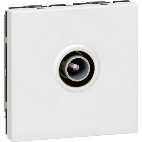 Legrand – Prise TV mosaïque Ø9,52mm mâle – Compatible TNT, satellite et FM – Prise étoile blindée Classe A – Compatible 4G LTE