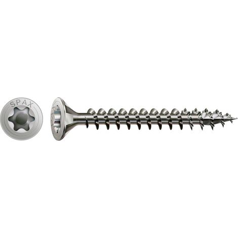 SPAX 1197000600503 Vis à bois 6 mm 50 mm T-STAR plus 88091 acier inoxydable A2 100 pc(s) X213342 (1/5)