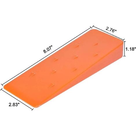 Coins d'abattage (200 mm) résistants à l'usure pour la coupe d'arbres, outil de bûcheronnage avec coins de tronçonneuse en plastique (1/5)