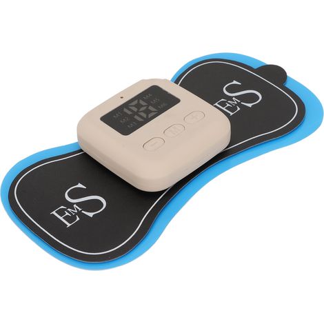 Patch de massage pour la nuque, rechargeable par USB, étanche, stimulant les méridiens par microcourant, soulagement de la fatigue, masseur corporel gris (1/5)