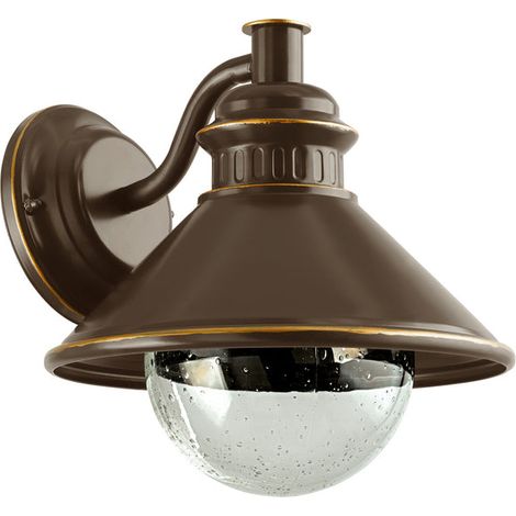 [GEBRAUCHT] B-Ware Eglo Außenwandleuchte Albacete kupfer Gartenlampe Leuchte IP44 Ø26cm Metall (1/2)