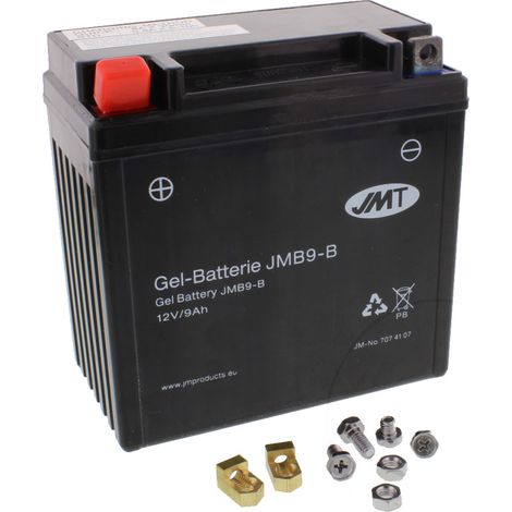 Batterie gel JMT YB9-B 5A 12V 9Ah (équivalent Yuasa YB9-B)
