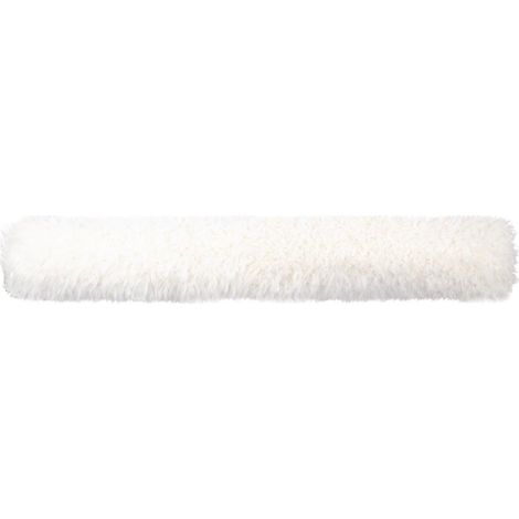 Coussin bas de porte mouton en polyester écru 95 cm