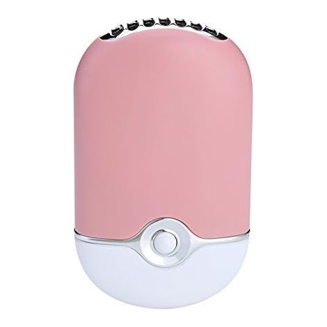 Mini ventilatore portatile USB con batteria al litio ricaricabile integrata, condizionatore d'aria da viaggio, purificatore d'aria e umidificatore F015, rosa (1/5)