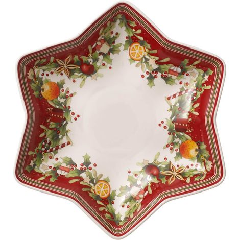 Villeroy & Boch Winter Bakery Delight Ciotola su Piedistallo a Stella Natalizia (1/3)