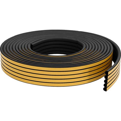 vidaXL Sello de ventana autoadhesivo Negro 9 x 8 mm 100 m Espuma EPDM (1/2)