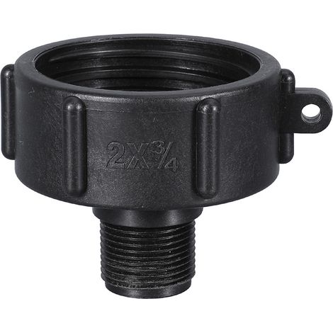 Adattatore di collegamento per serbatoio IBC da S60 × 6 mm a filettatura G 3/4" (confezione da 2) (1/3)