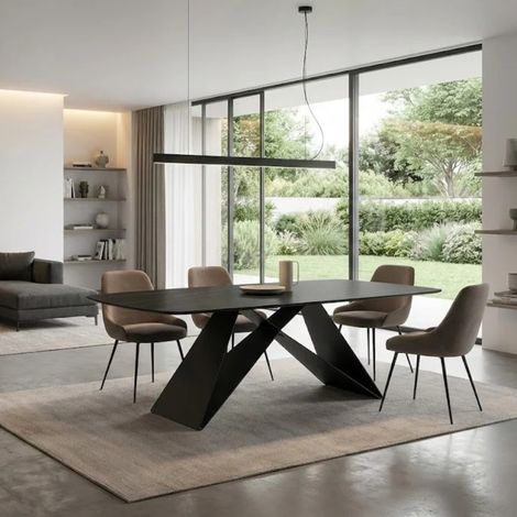 Orion, Tavolo fisso con top in Ceramica Portoro (110cm X 220cm H. 76cm)  Duzzle (1/5)
