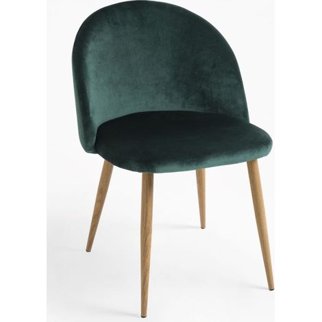 Sillas Comedor - Silla Vint Terciopelo - Verde