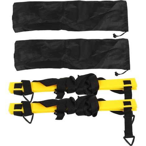 2PCS Échelle d’Agilité en PP et Nylon, avec Sac à Boucles Triangulaires, Équipement d’Entraînement de Vitesse pour Football (1/5)