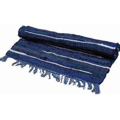 Petit Tapis Rag - 50x90cm - qualité premium - Gris Charbon- Vendu par 1 (1/4)