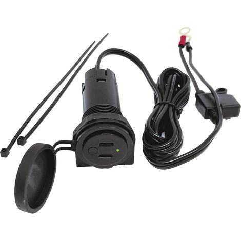BAAS USB-Twin-Bordsteckdose 3,6A    12/24 V