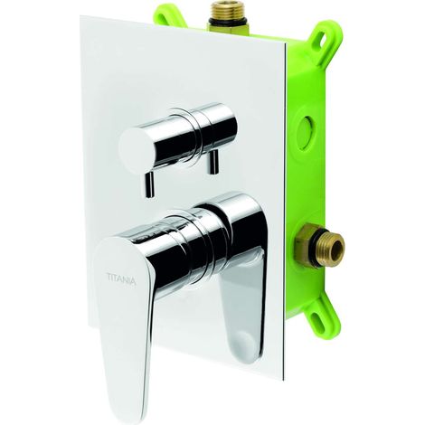 Novaservis Titania Fresh - Unterputz-Armatur für 2 Geräte, mit Körpereinbau, Chrom BOX96051R,0
