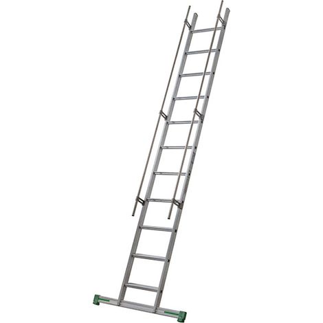 Scala in alluminio a gradini per soppalco - Gradini profondi 8.5cm - Altezza raggiungibile 3.66m - S15/15