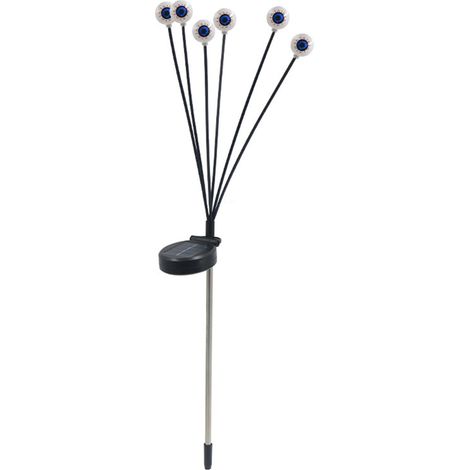 Eyeballs - Solar Garden Lights - Outdoor Halloween Decoration - Waterproof - 12 LED - Purple Light - For Lawn Patio Party - 1 Piece (1/5)