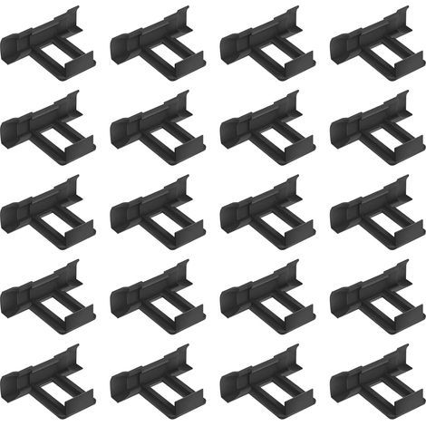 Pack of 20 drainage clips for solar panels, solar panel, 35 mm, for solar panels, cleaning clips, cleaning clips, for solar panels, mud removal clip (1/5)