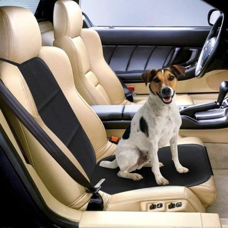 Protecteur De Siege - Cuir - Compatible Airbag - Universel Pour Voiture - 2 Pieces (1/4)